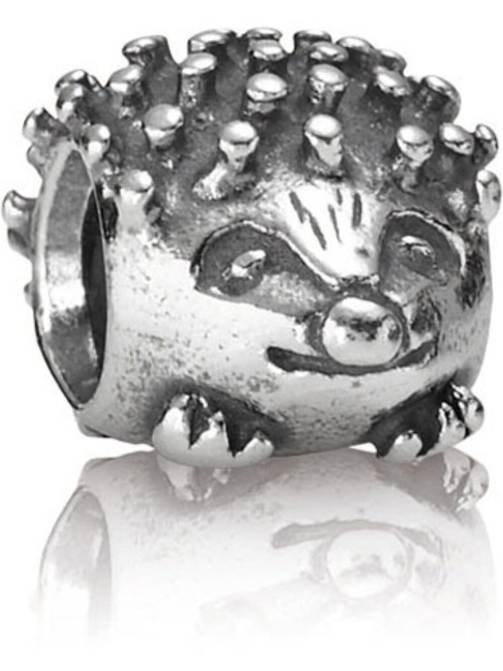 PANDORA Hedgehog Charm Authentic Sterling Silver Animal Quills Adorable